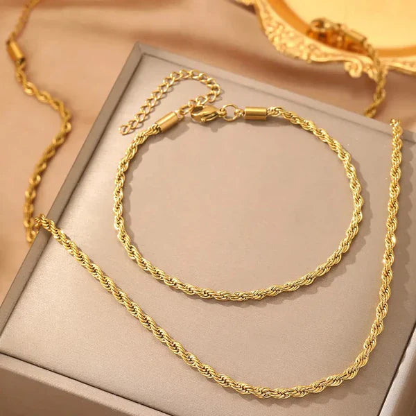 Milas Necklace And Bracelet Set