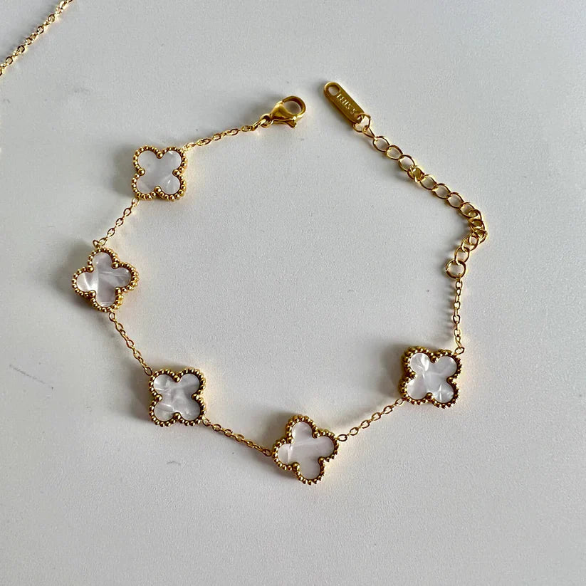 Red OR White Clover Jewellery Set