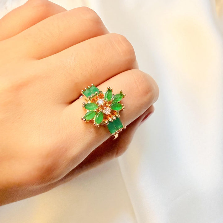 Gold-Plated American Diamond Set