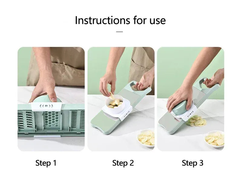 5 in 1 Stainless Steel Vegetable Cutter And Slicer