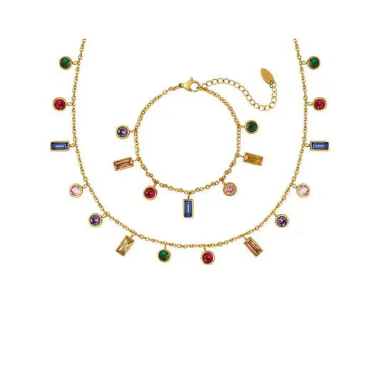 Multi combo bracelet & necklace