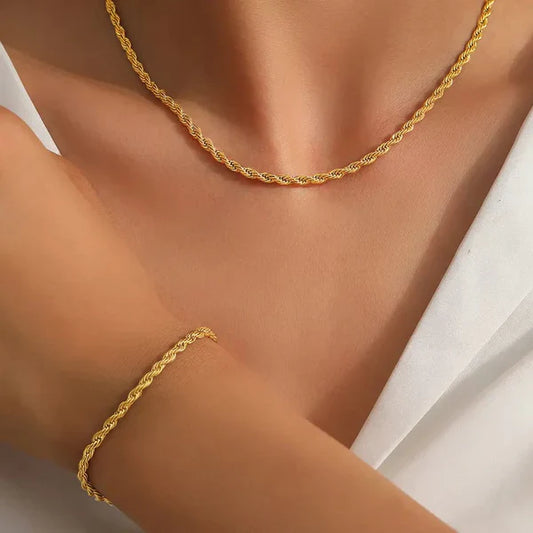 Milas Necklace And Bracelet Set
