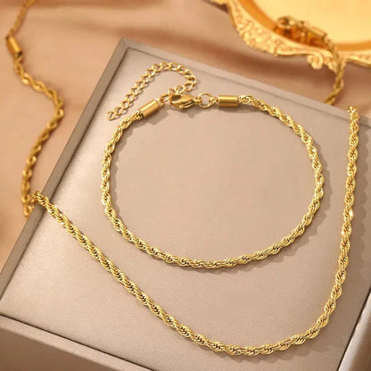 Milas Necklace And Bracelet Set