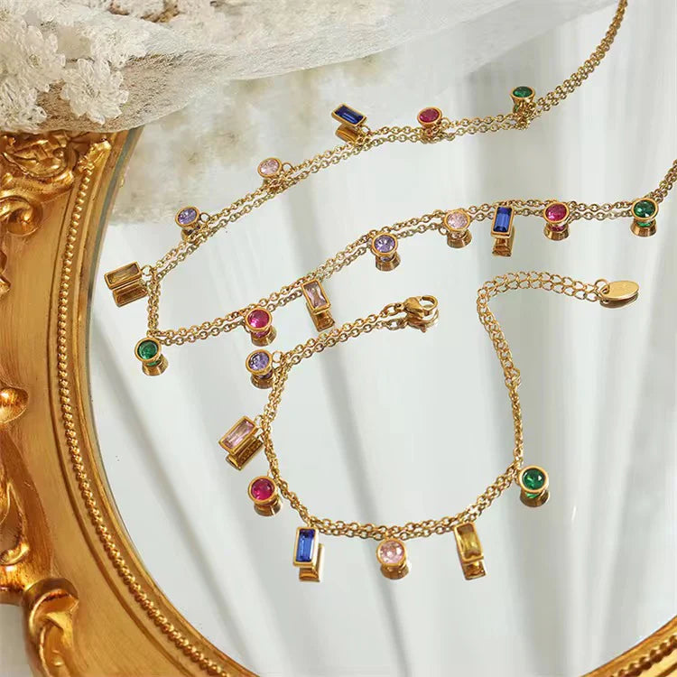 Multi combo bracelet & necklace