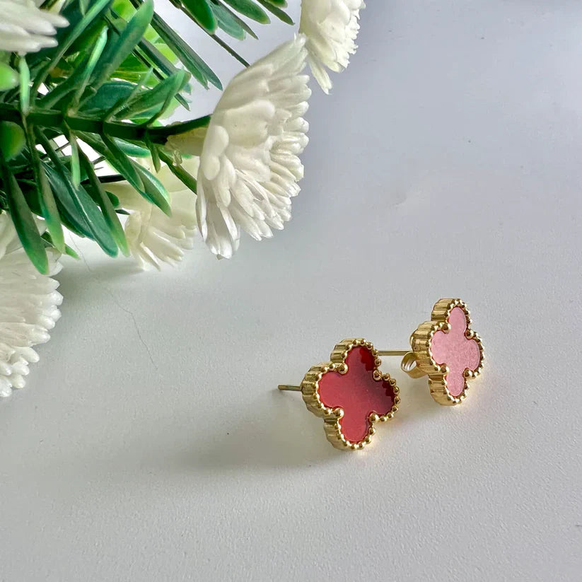 Red  OR  White Clover Jewellery Set