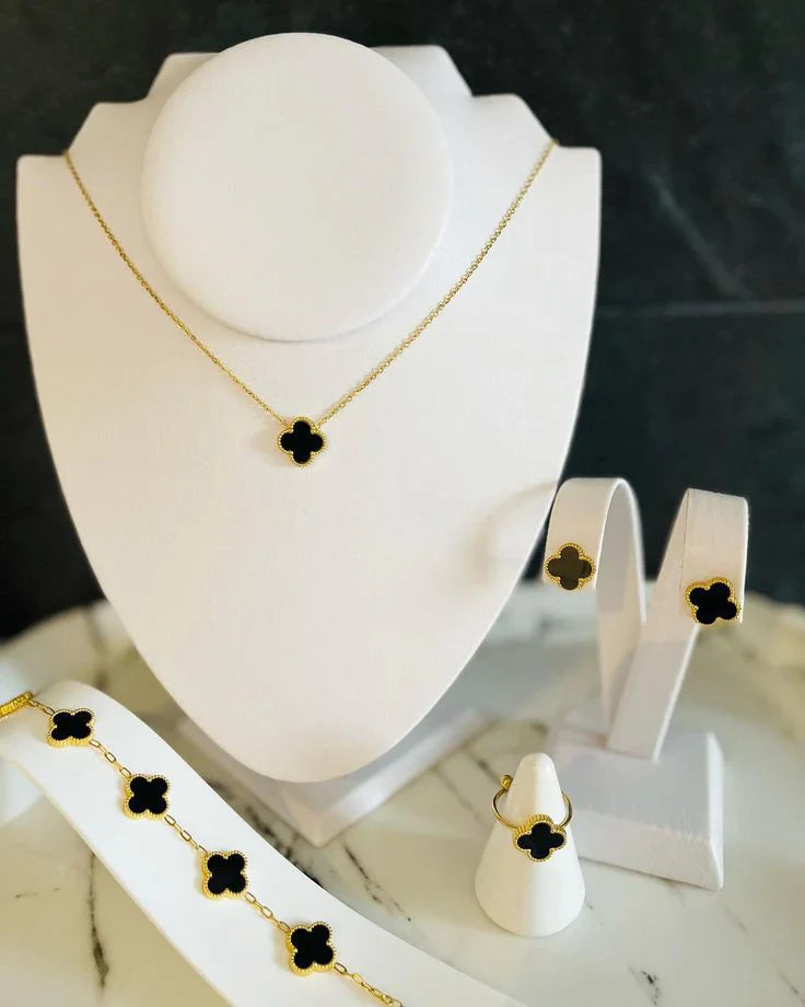 Four Leaf Clover Jewellery Set