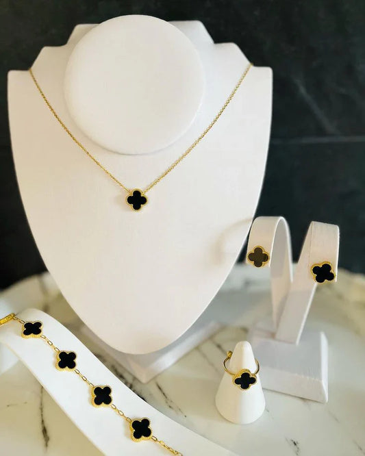 Four Leaf Clover Jewellery Set